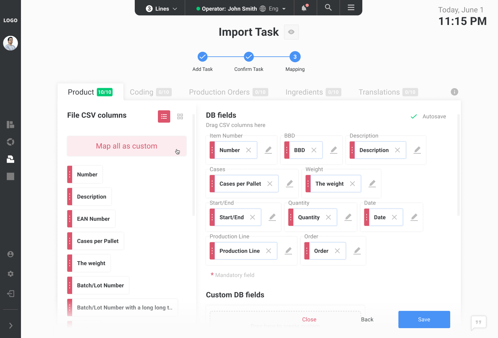 Import Task - All Mapped