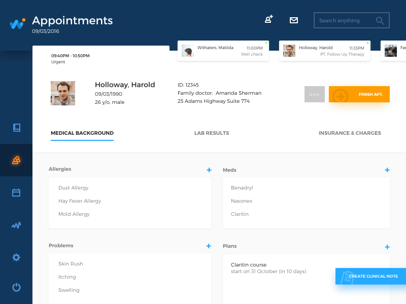 Medical Appointments App
